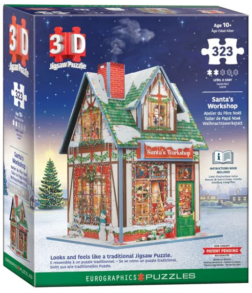 Santa's Workshop (3D) 323 Piece Jigsaw Puzzle by Eurographics - 1