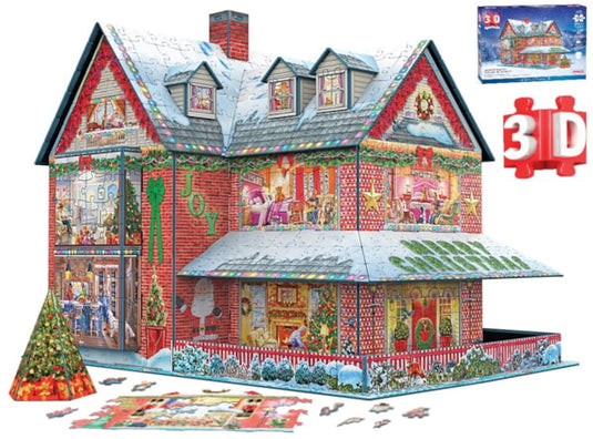 Christmas House (3D) 1100 Piece Jigsaw Puzzle by Eurographics - 2