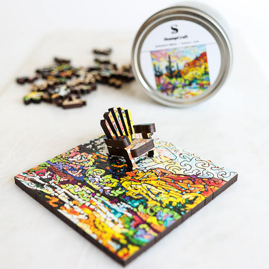 Autumn's Glory by Noemie L. Cote 56 Piece Wodden Jigsaw Puzzle by Stumpcraft