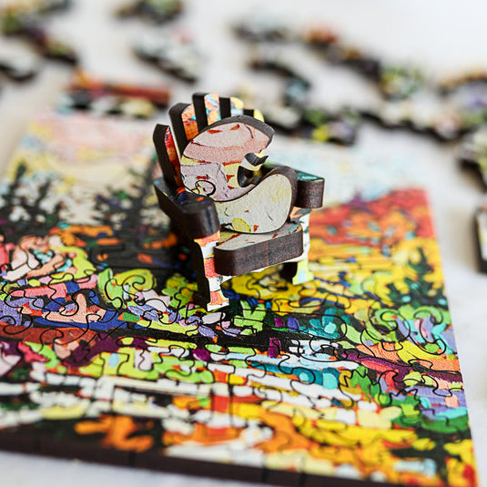 Autumn's Glory by Noemie L. Cote 56 Piece Wodden Jigsaw Puzzle by Stumpcraft