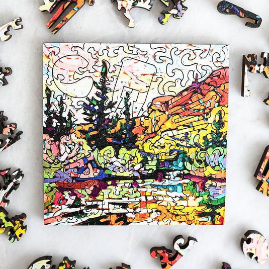 Autumn's Glory by Noemie L. Cote 56 Piece Wodden Jigsaw Puzzle by Stumpcraft