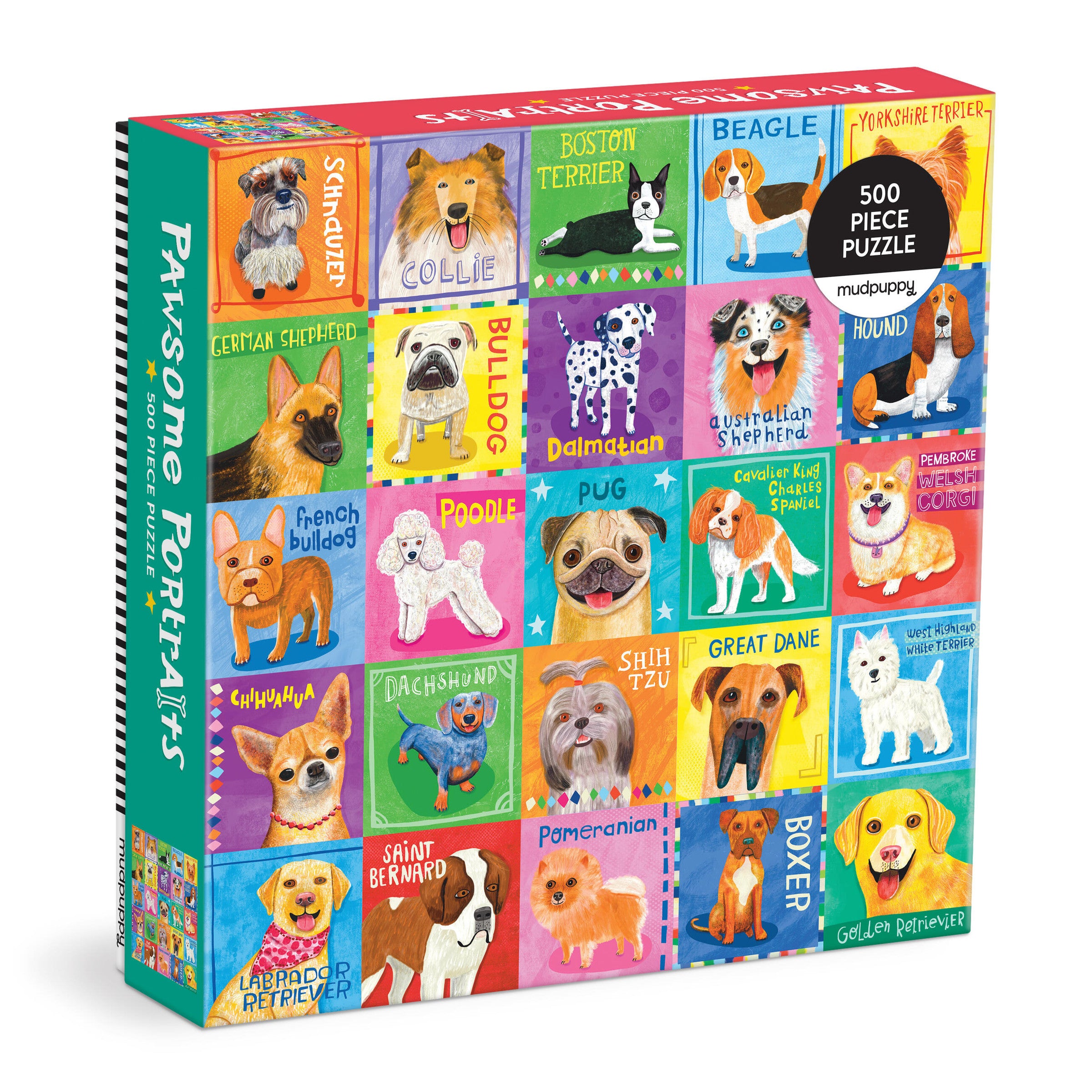 Pawsome Portraits 500 Piece Family Puzzle