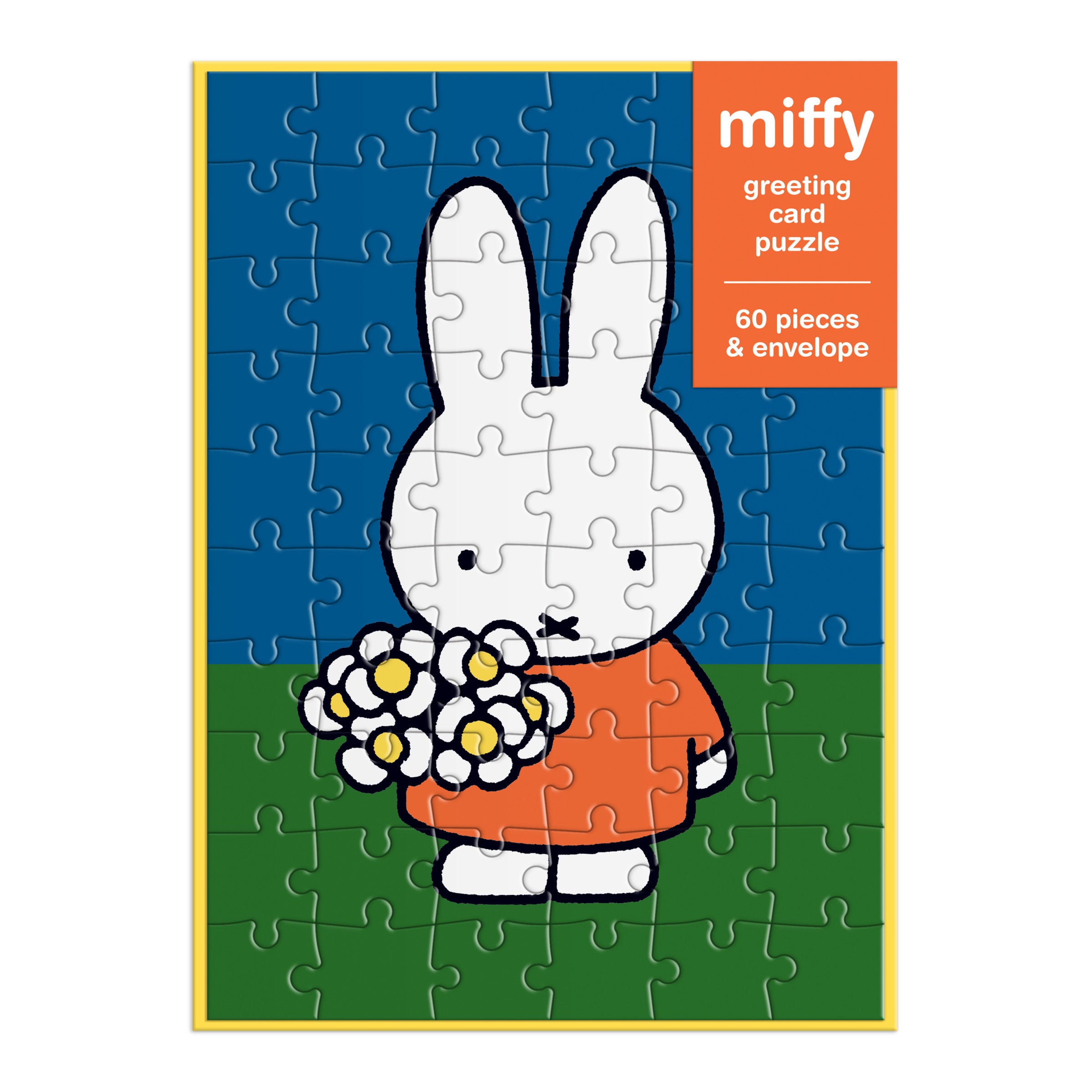 Miffy with Flowers Greeting Card Puzzle