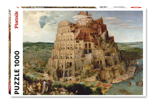 Tower of Babel (1563) 1000 Piece Jigsaw Puzzle by Piatnik - 1