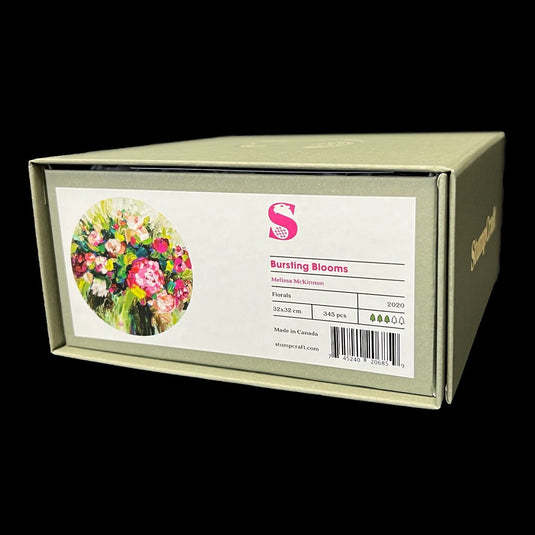 Bursting Blooms by Melissa McKinnon 345 Piece Wooden Jigsaw Puzzle by Stumpcraft