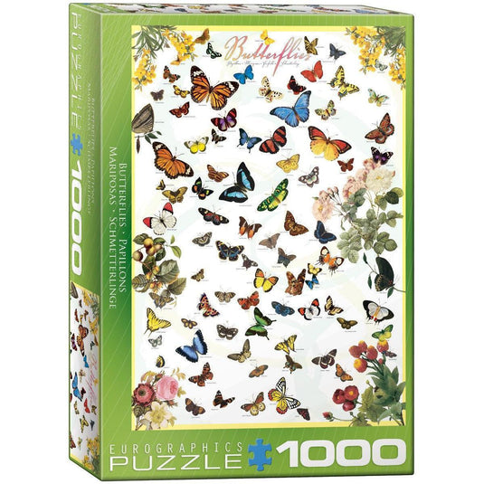 Butterflies 1000 Piece Jigsaw Puzzle by Eurographics - 1
