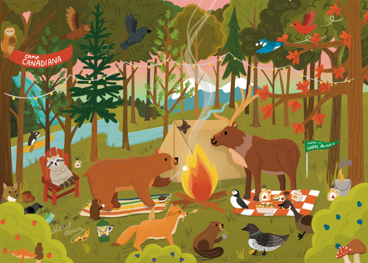 Camp Canadiana 250 Piece Puzzle by Villager Puzzles