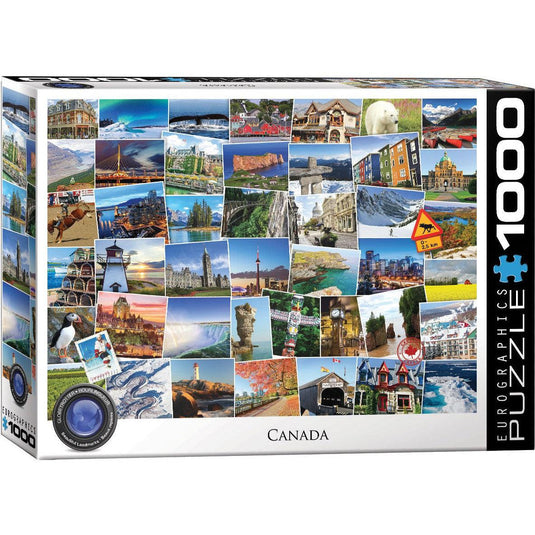 Canada Globetrotter 1000 Piece Jigsaw Puzzle by Eurographics - 1