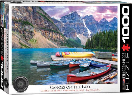 Canoes on the Lake 1000 Piece Jigsaw Puzzle by Eurographics - 1