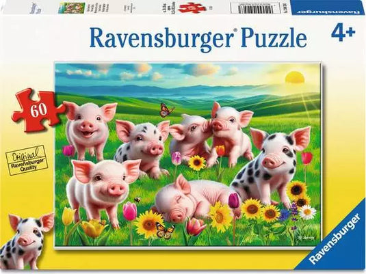Precious Piglets 60 Piece Jigsaw Puzzle by Ravensburger