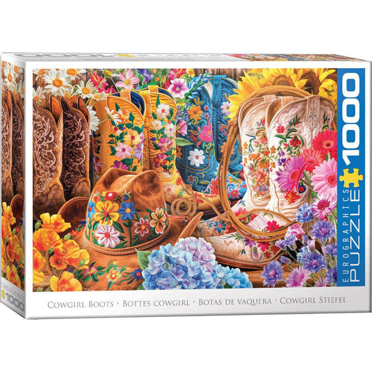 Cowgirl Boots by Lars Stewart 1000 Piece Jigsaw Puzzle by Eurographics - 1