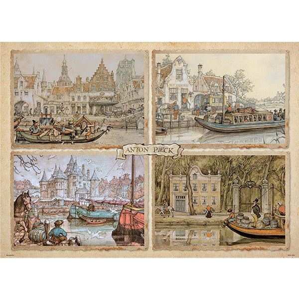 Canal Boats 1000 Piece Jigsaw Puzzle by Jumbo