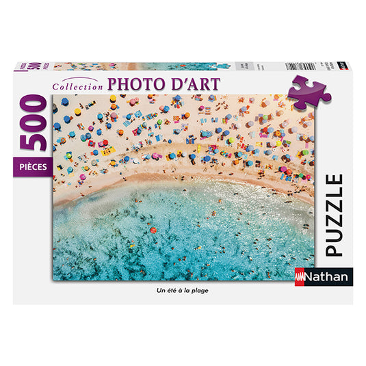 A Summer at the Beach 500 Piece Jigsaw Puzzle by Nathan - 1