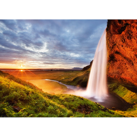 Seljalands Waterfall 1000 Piece Jigsaw Puzzle by Heye - 2