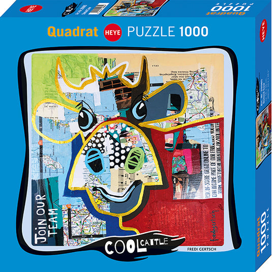 Cool Cattle: Dotted Cow 1000 Piece Jigsaw Puzzle by Heye - 1