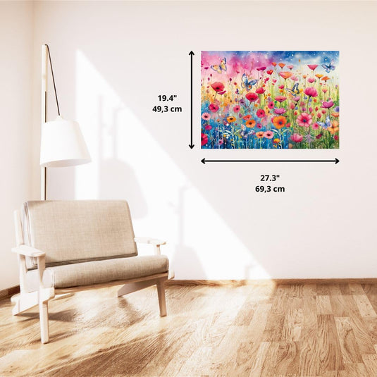 Poppy Meadow 1000 Piece Jigsaw Puzzle by Schmidt Puzzle - 4