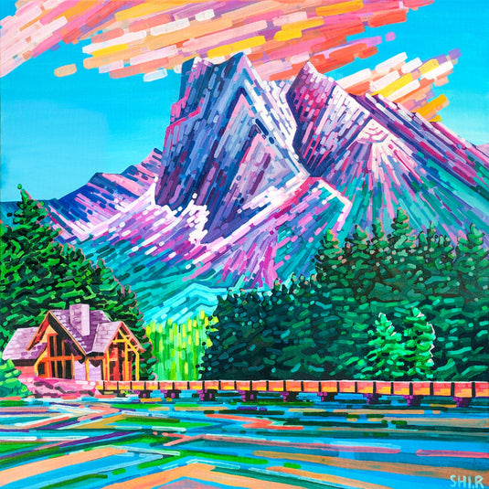 Emerald Lake by Ruolin Shi 62 Piece Wodden Jigsaw Puzzle by Stumpcraft