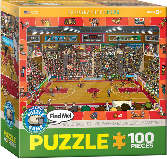Basketball 100 Piece Jigsaw Puzzle by Eurographics - 1