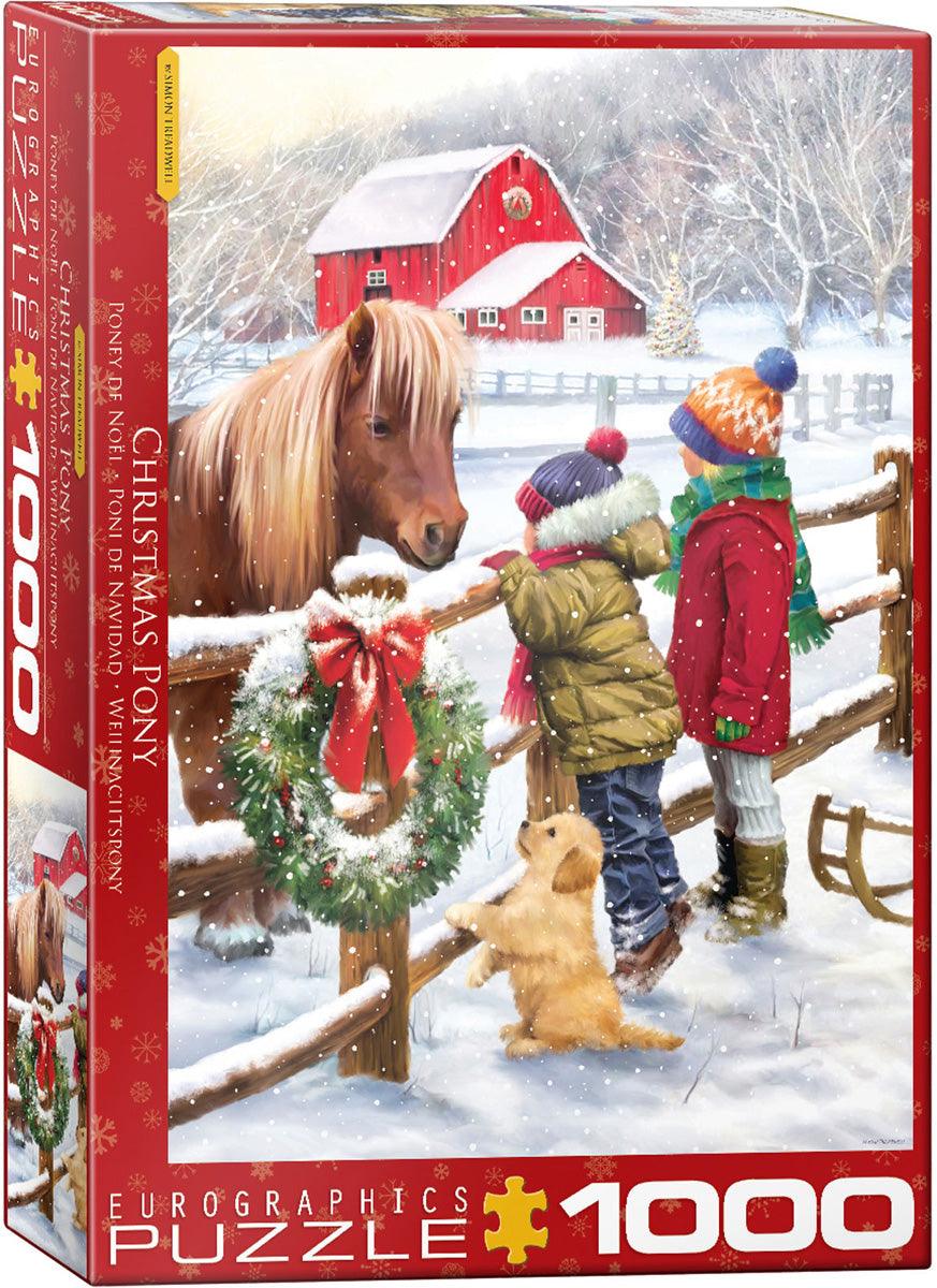 Christmas Pony 1000 Piece Jigsaw Puzzle by Eurographics