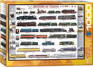 History of Trains 1000 Piece Jigsaw Puzzle by Eurographics