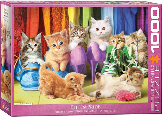 Kitten Pride 1000 Piece Jigsaw Puzzle by Eurographics - 1