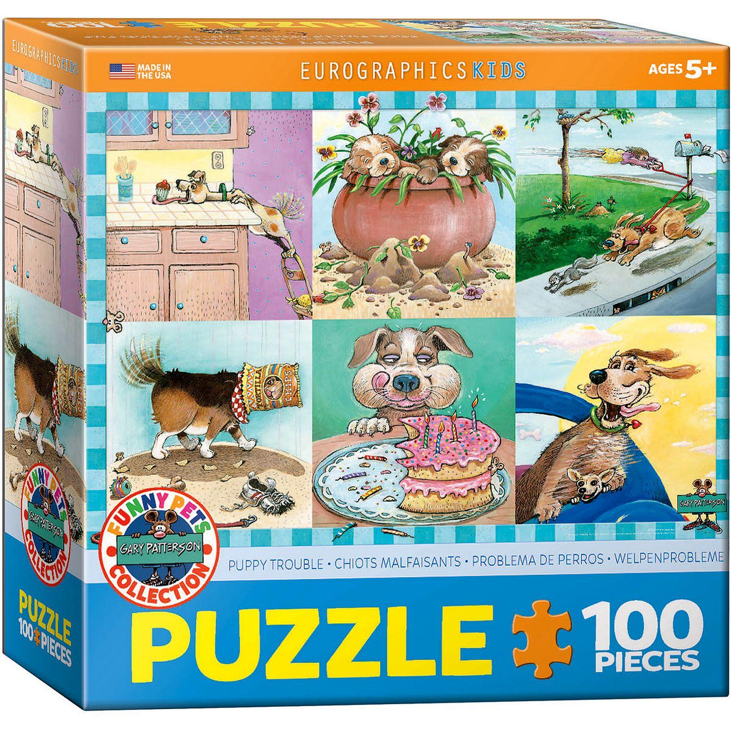 Puppy Trouble (Special Offer) 100 Piece Jigsaw Puzzle by Eurographics