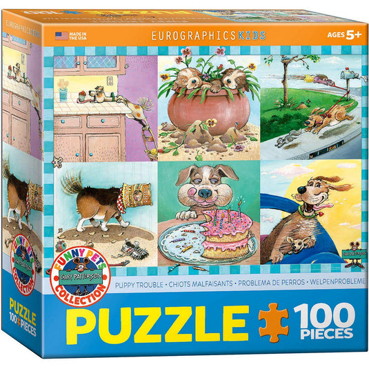 Puppy Trouble (Special Offer) 100 Piece Jigsaw Puzzle by Eurographics - 1