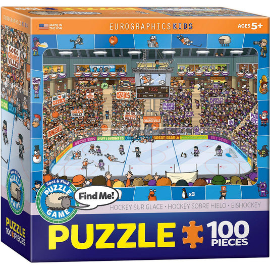 Hockey 100 Piece Jigsaw Puzzle by Eurographics - 1