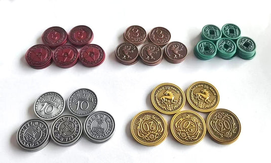 80 Metal Coins (Expeditions and Scythe) by Stonemaier Games