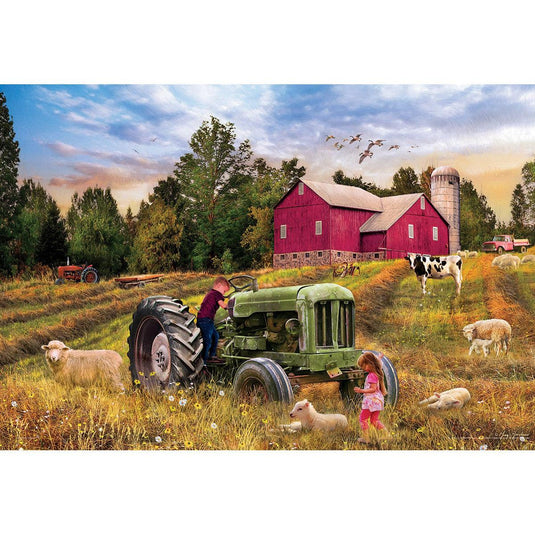 Farm Tractor Tin 550 Piece Jigsaw Puzzle by Eurographics - 2