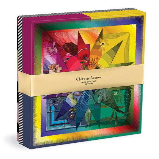 Christian Lacroix Botanic Rainbow 500 Piece Double-Sided Puzzle by Galison - 1