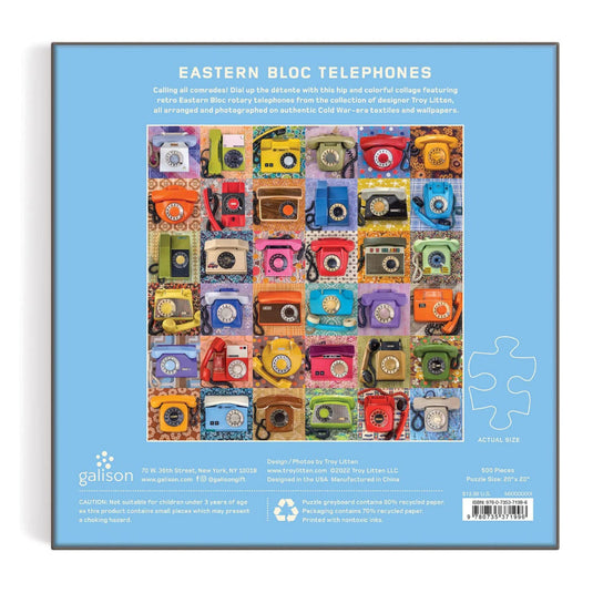 Eastern Bloc Telephones 500 Piece Puzzle by Galison - 4