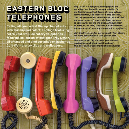 Eastern Bloc Telephones 500 Piece Puzzle by Galison - 5