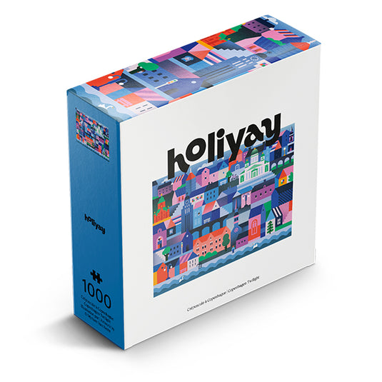 Copenhagen Twilight 1000 Piece Jigsaw Puzzle by Holiyay - 1