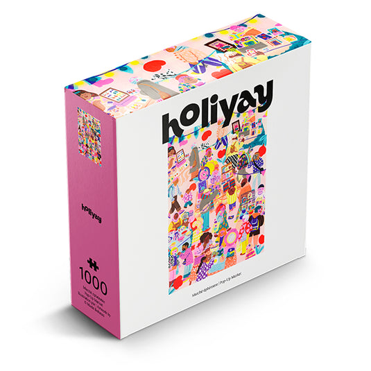 Pop-Up Market 1000 Piece Jigsaw Puzzle by Holiyay - 1
