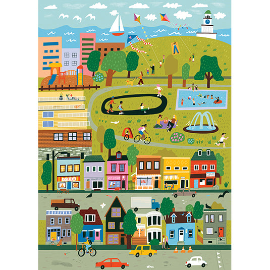 Urban Stroll A. Dawn Puopolo 1000 Piece Jigsaw Puzzle by Holiyay