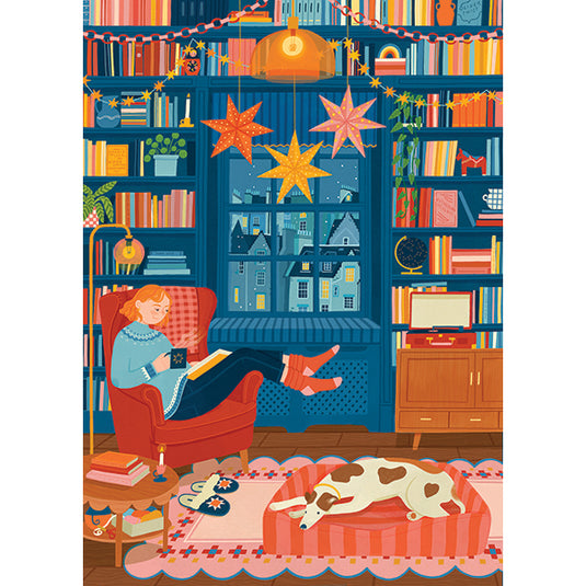 Reading Nook Hannah Riordan 1000 Piece Jigsaw Puzzle by Holiyay