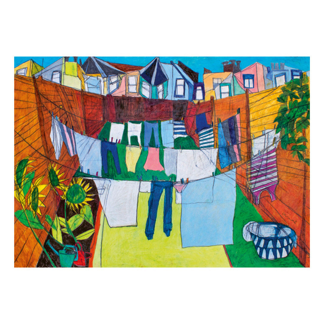 In The Courtyard, Daily Life 1000 Piece Jigsaw Puzzle by Heye