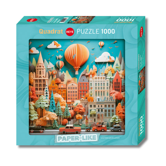 Townscape, Paper-Like, SQB 1000 Piece Jigsaw Puzzle by Heye - 1