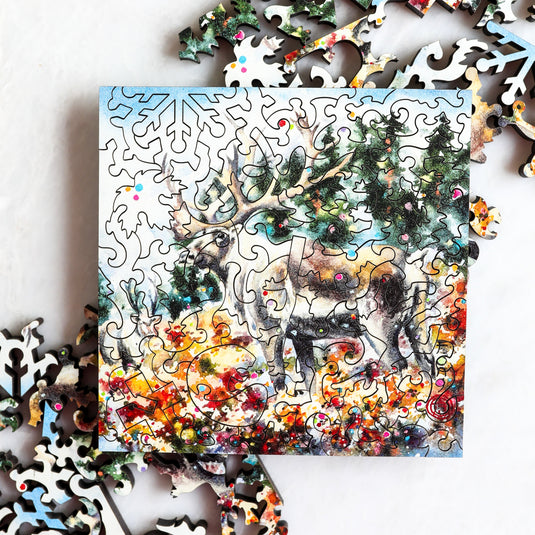 I've Been Waiting by Alex Fong 60 Piece Wodden Jigsaw Puzzle by Stumpcraft