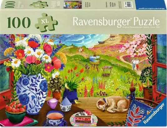 View Out The Window 100 Piece Jigsaw Puzzle by Ravensburger