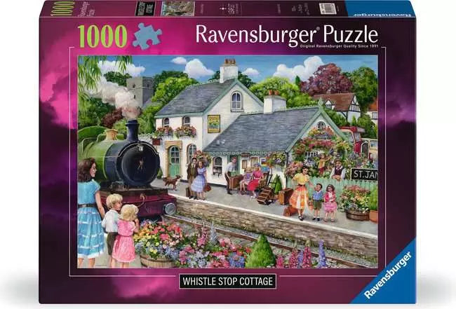 Whistle Stop Cottage 1000 Piece Jigsaw Puzzle by Ravensburger