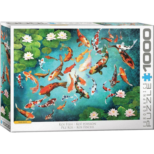 Colorful Koiscape 1000 Piece Jigsaw Puzzle by Eurographics - 1
