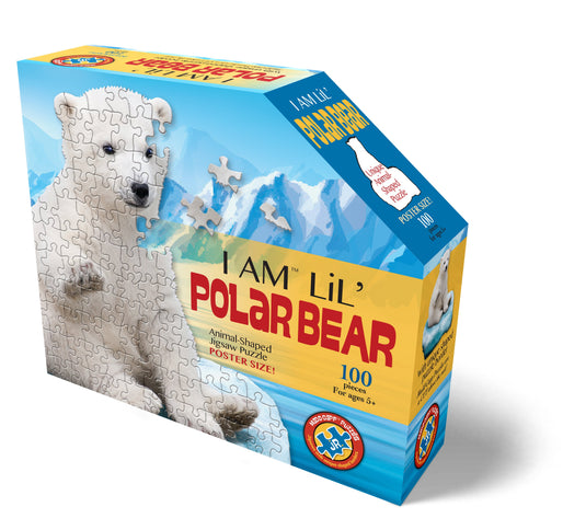 I Am Lil' Polar Bear 100 Piece Puzzle by Madd Capp Box Front