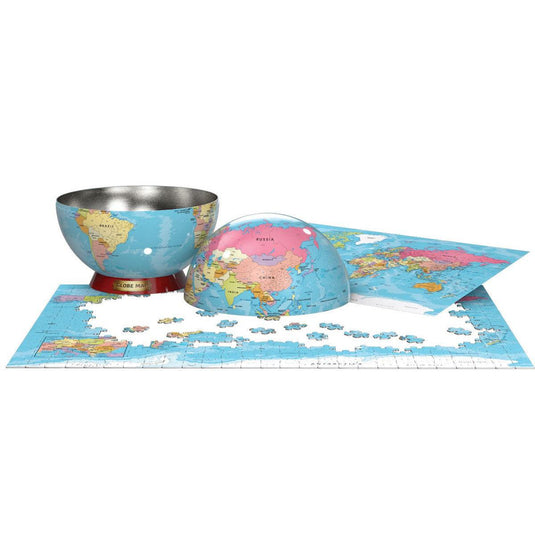 Map of the World Tin 550 Piece Jigsaw Puzzle by Eurographics - 4
