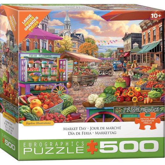 Main Street Market by Bigelow 500 Piece Jigsaw Puzzle by Eurographics - 1