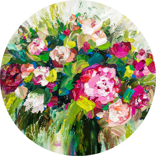 Bursting Blooms by Melissa McKinnon 345 Piece Wooden Jigsaw Puzzle by Stumpcraft
