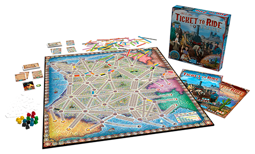 Ticket To Ride: Map #6 France / Old West Board Game Expansion by Days Of Wonder