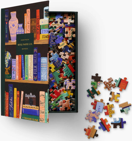 Bookshelf 500 Piece Jigsaw Puzzle by Rifle Paper Co