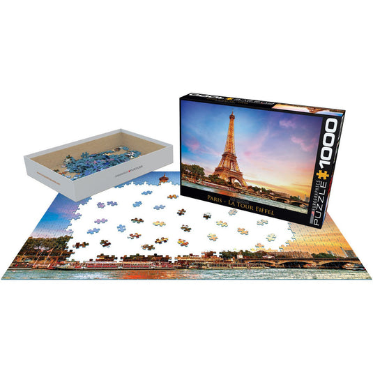 Paris La Tour Eiffel 1000 Piece Jigsaw Puzzle by Eurographics - 3